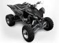 Preview: War Machine Hintergrund = Schwarz, Designfarbe = Grau für Yamaha YFZ 450 2004-2008 & 2012-2014